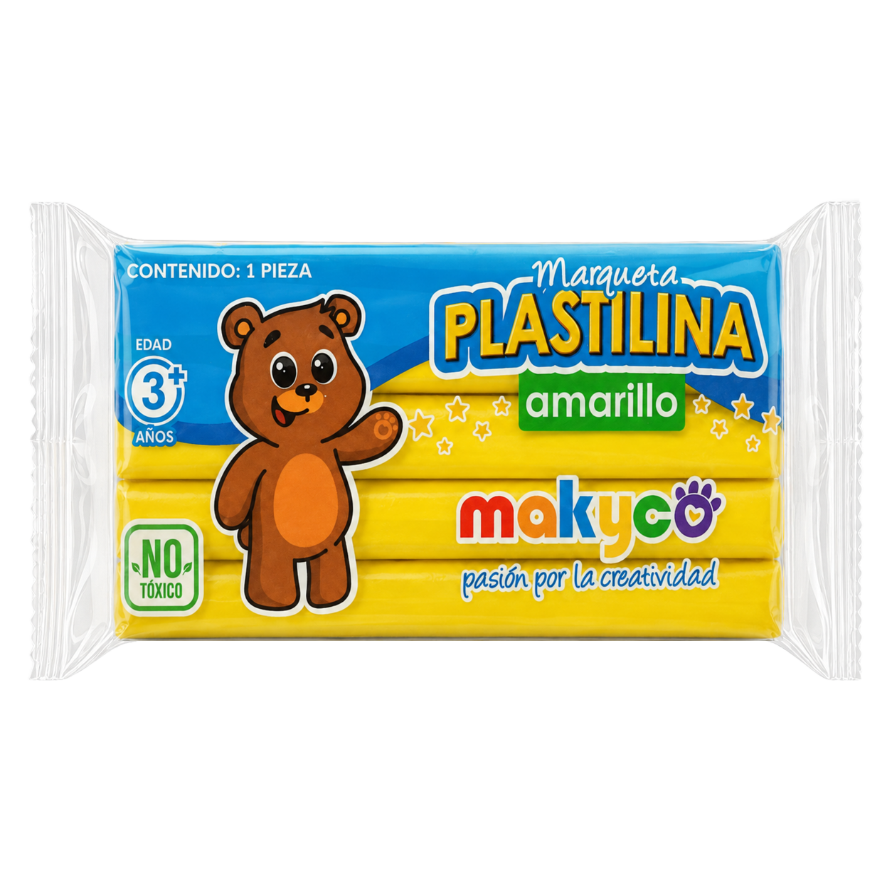 Plastilina Marqueta Amarilla Makyco