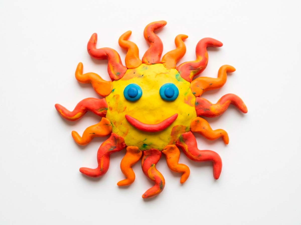 ☀️ El sol hecho con Plastilina Makyco